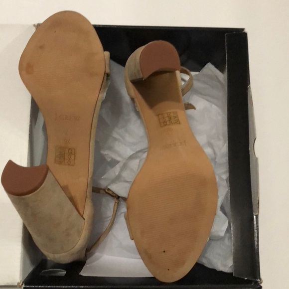 J. Crew Chunky Heel Ankle Strap Sandals Size 9 1/2 - Picture 6 of 6
